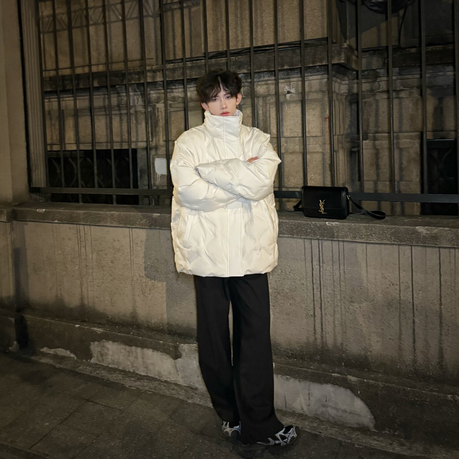 C316Y807P168冬装新款羽绒服时尚百搭菱形设计保暖过年战袍,男装羽绒服,电商C316