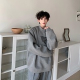 C316WY0926P68高品质特殊面料刺绣方块卫衣时尚韩版圆领卫衣，男装卫衣，电商C316