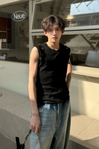C316 B1113 P3858 春夏无袖背心针织衫时尚亮晶晶修身马甲汗图片