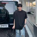 C316T2320P58夏装新款短袖T恤纯棉tee潮高街雅痞情侣装，男装T恤，电商C316