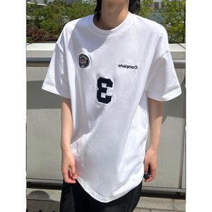C316 TH410 P48 夏装新款短袖T恤时尚短袖刺绣运动tee学院宽松图片