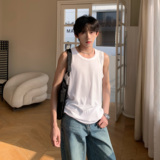 C316B2326P28春夏新款打底衫无袖背心时尚黑色白色汗背心，男装背心/马甲，电商C316