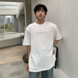C316T2331P38夏季新款短袖T恤潮流纯棉圆领垫肩设计款tee男潮，男装T恤，电商C316