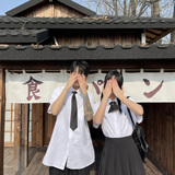 C316CS553P48夏装JKDK泰式校服短袖衬衫情侣装班服制服学院衬衣，男装T恤，电商C316