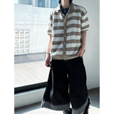 C316T8137P58春夏新款短袖开衫毛衣外套条纹撞色针织衫学院，男装T恤，电商C316