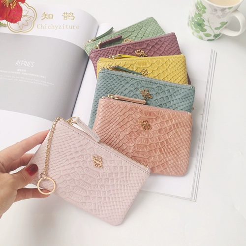 Ретро ультратонкие маленькие монеты для ключей, кошелек, сумка, из натуральной кожи