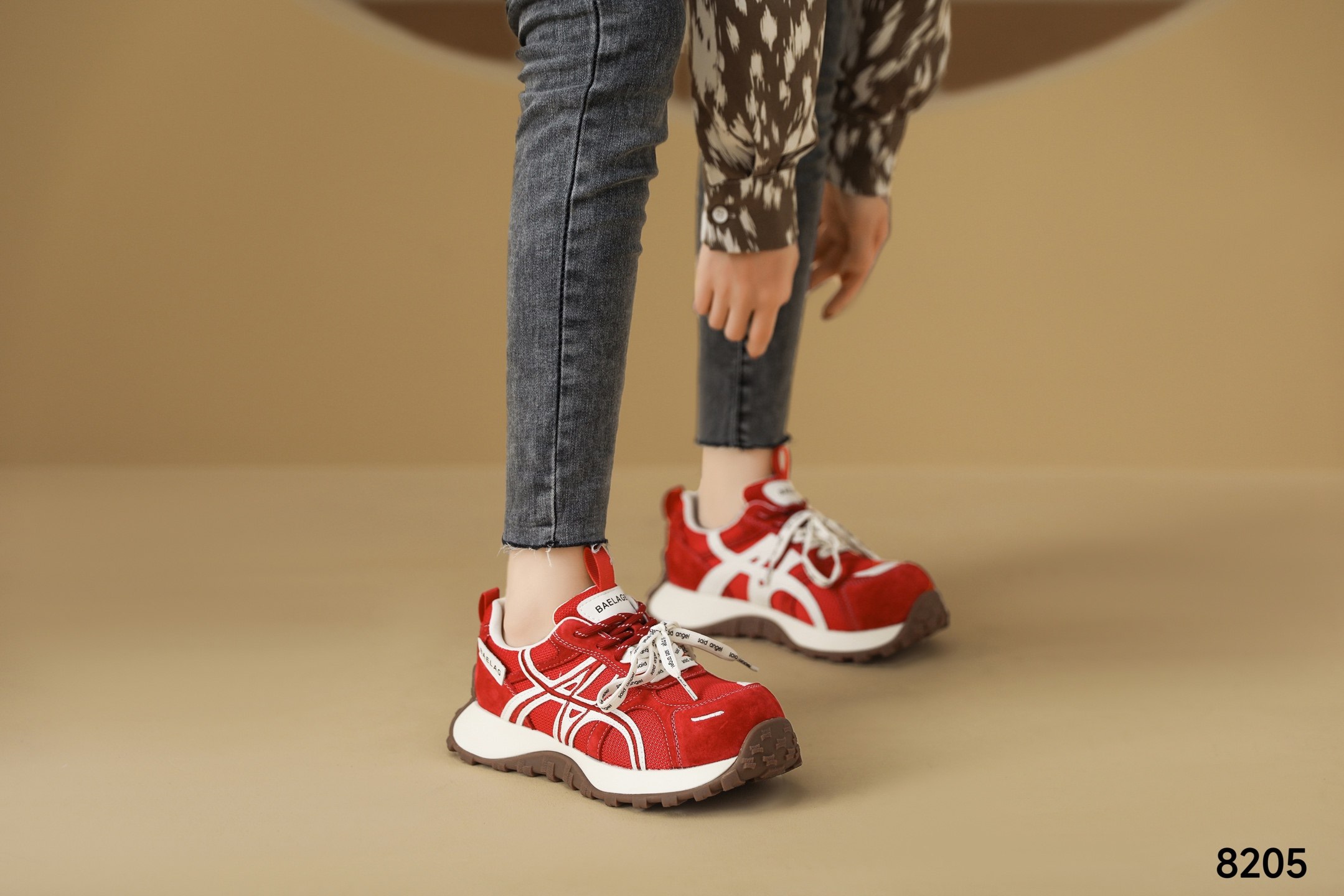 时尚厚底真皮德训鞋女2026春款韩版百搭休闲鞋跑步鞋运动鞋老爹鞋,女鞋,时尚休闲鞋,淘宝优惠券,粉丝福利购,淘宝优惠卷