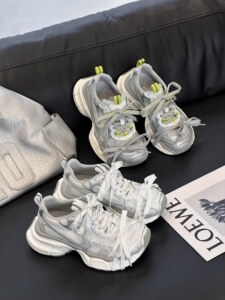 时尚厚底网面透气老爹鞋女2026夏款韩版系带休闲鞋运动鞋跑步鞋潮