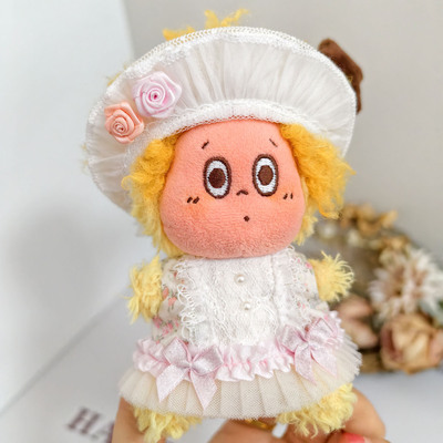 15CM星星人挂件波奈特复古碎花裙