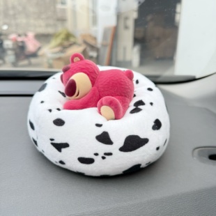 桌面娃用沙发BJD盲盒草莓熊潮玩手办迷你沙发汽车车载摆件懒人床