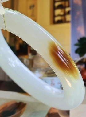 正宗新疆和田玉且末料唐羊脂白玉手镯一手货源完美藏品级56.5