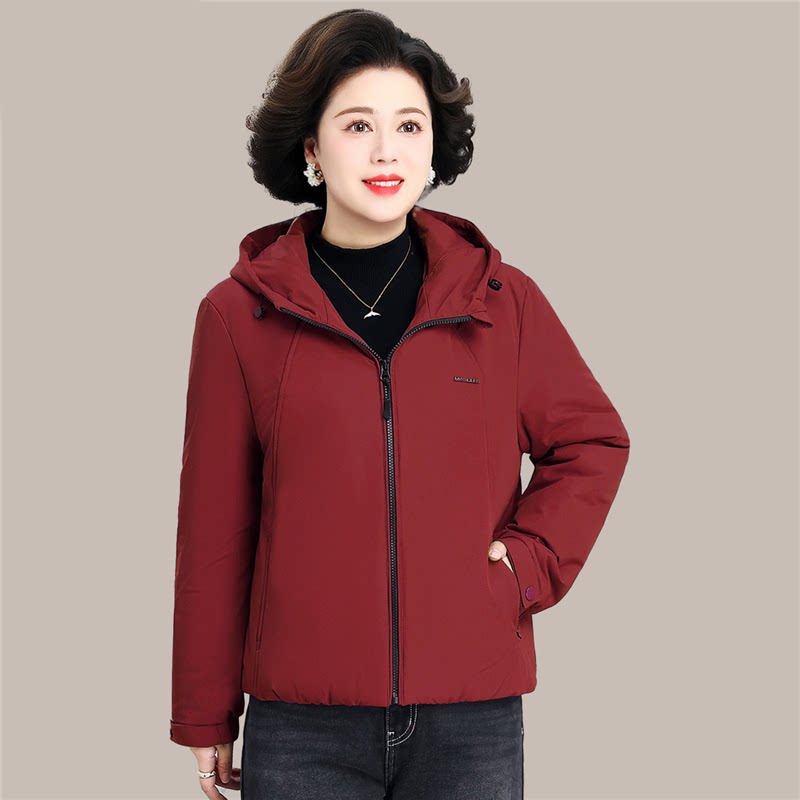50岁妈妈冬装加棉加厚外套2026新款中年女士秋冬宽松大码保暖棉衣
