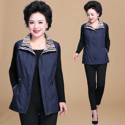 妈妈马甲2025新款中老年人女春秋背心洋气上衣服老太太奶奶装外套