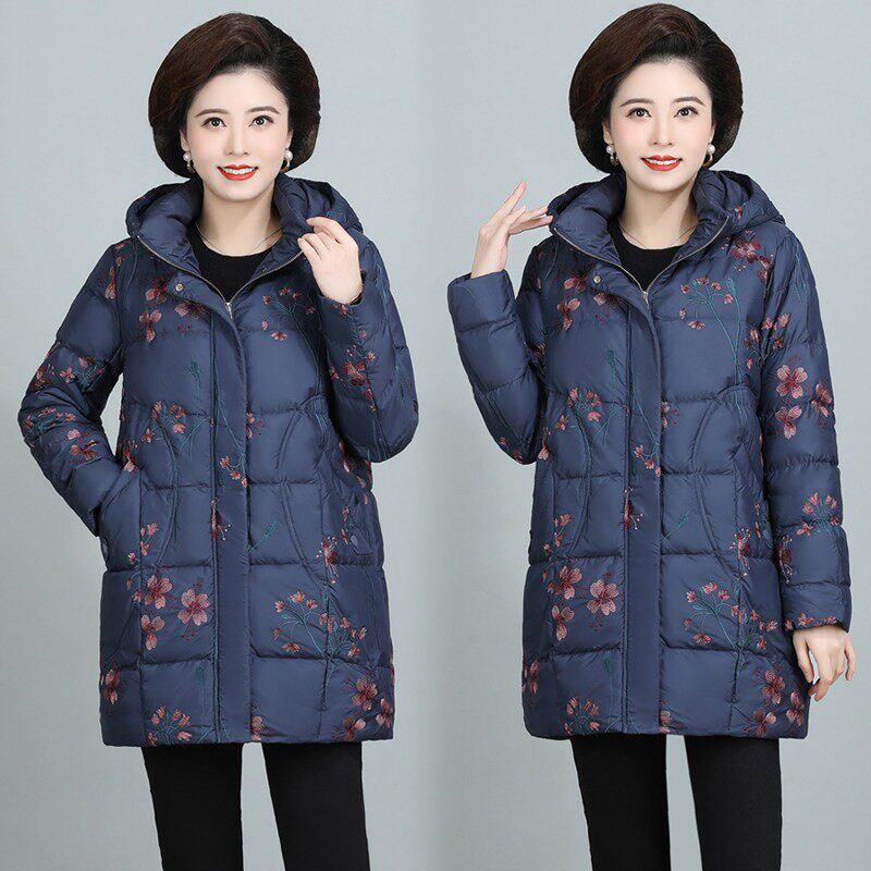 加肥加大码羽绒服女妈妈