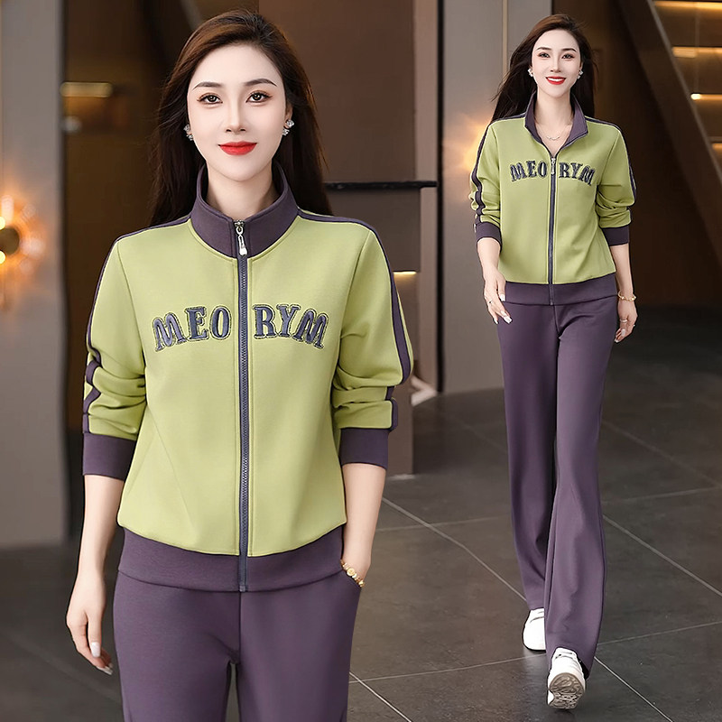 2026年新款运动套装女春款洋气时尚减龄显瘦休闲卫衣阔腿裤两件套