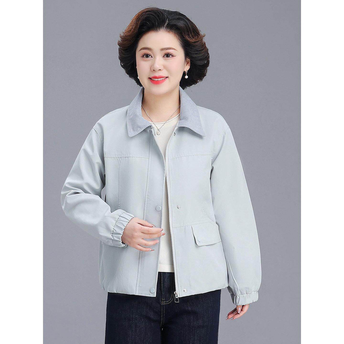 洋气妈妈春装气质短外套夹克时尚显瘦小个子中老年女装2026年新款