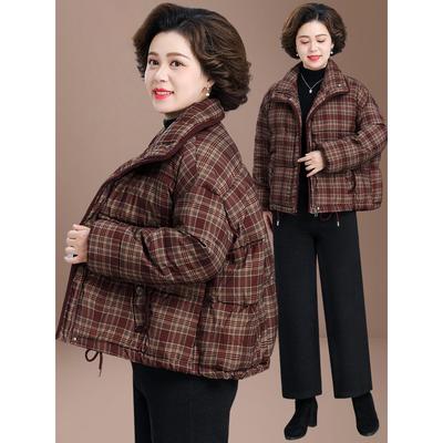 中年妈妈棉衣棉服女款2025新款洋气超好看的冬装厚外套短款小棉袄