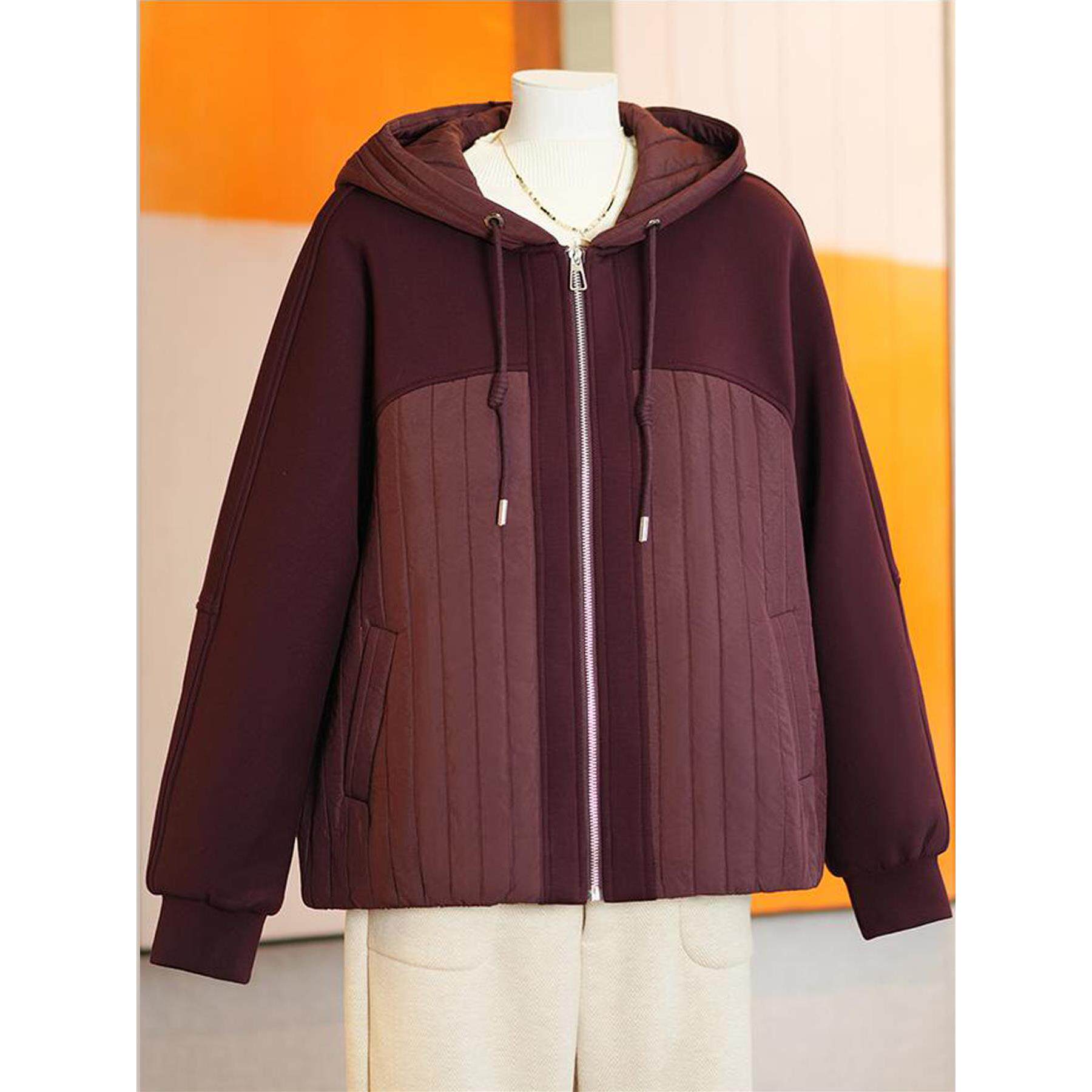 妈妈冬装棉衣外套2025新款中老年女秋冬夹克老年轻薄夹棉衣服棉袄