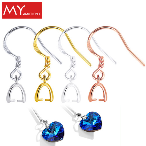 整套纯银夹扣简约风手工制作耳钩