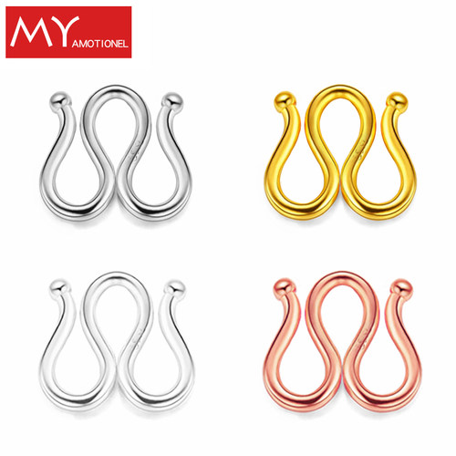 正品925纯银m扣项链扣diy挂钩环