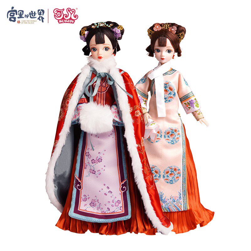 古装可儿娃娃宫廷格格心怡丽佳小布OB BJD女兵人女孩玩具生日礼物