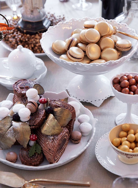 丹麦Royal Copenhagen皇家哥本哈根白色全蕾丝白瓷全镂空花边瓷餐