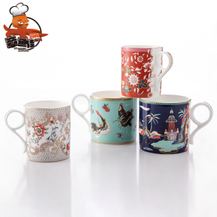 英国Wedgwood玮致活漫游美境骨瓷红茶杯碟子马克杯咖啡杯子下午茶