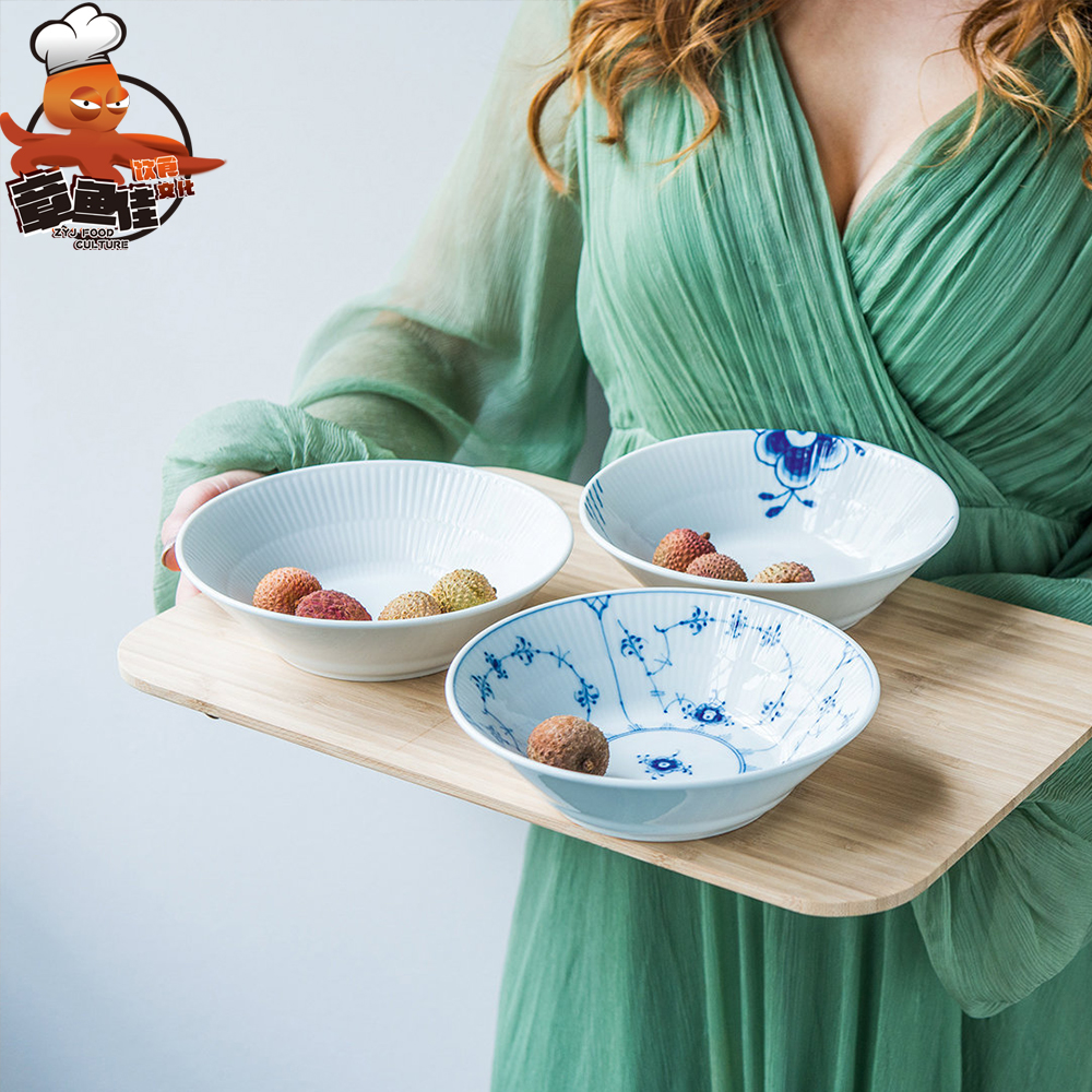 皇家哥本哈根平边餐具套装组合碗