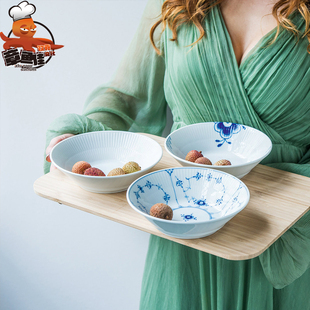 深盘子碗 平边餐具套装 丹麦Royal Copenhagen皇家哥本哈根历史经典