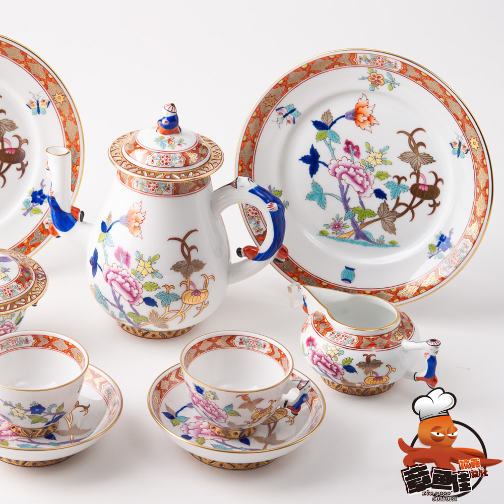 赫伦海兰德手绘瓷器上海满大人盘