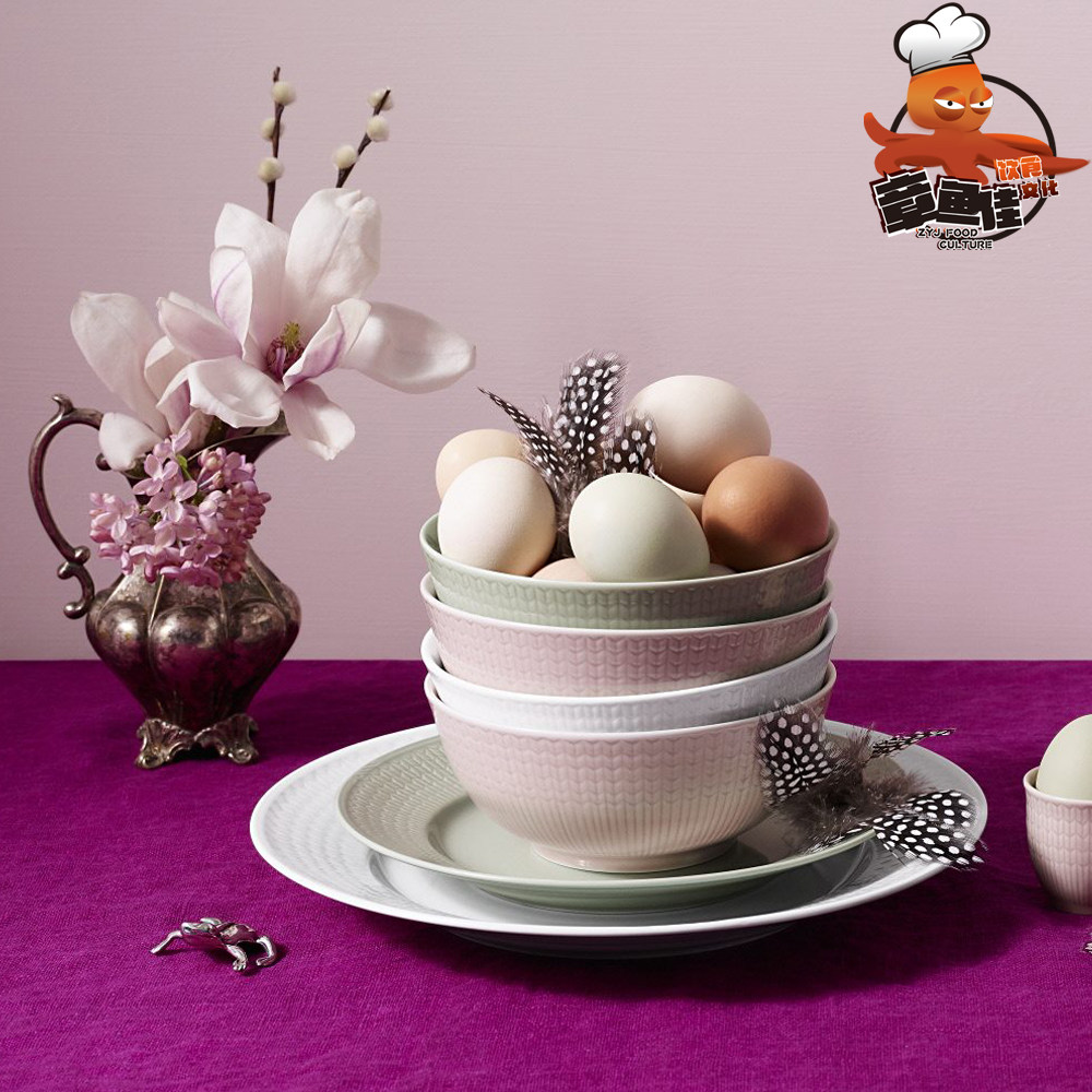 餐盘瑞典罗斯兰陶浮雕麦穗多色