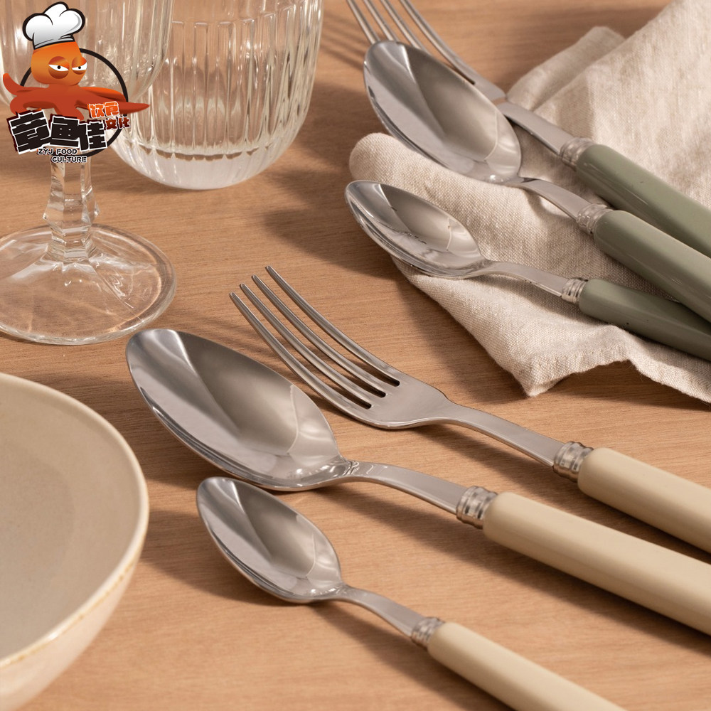 法国Sabre Paris 西餐具Pop 18/10不锈钢刀叉勺子牛排刀叉子彩色,餐饮具,西餐餐叉,淘宝优惠券,粉丝福利购,淘宝优惠卷