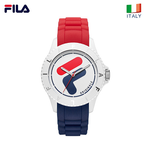 fila官方正品色彩玩趣运动风腕表