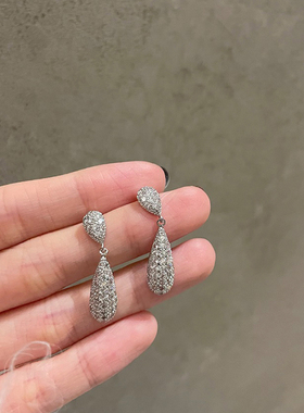 FRIDAY JEWELRY镀金锆石气质百搭复古法式简约日常流苏耳环银针