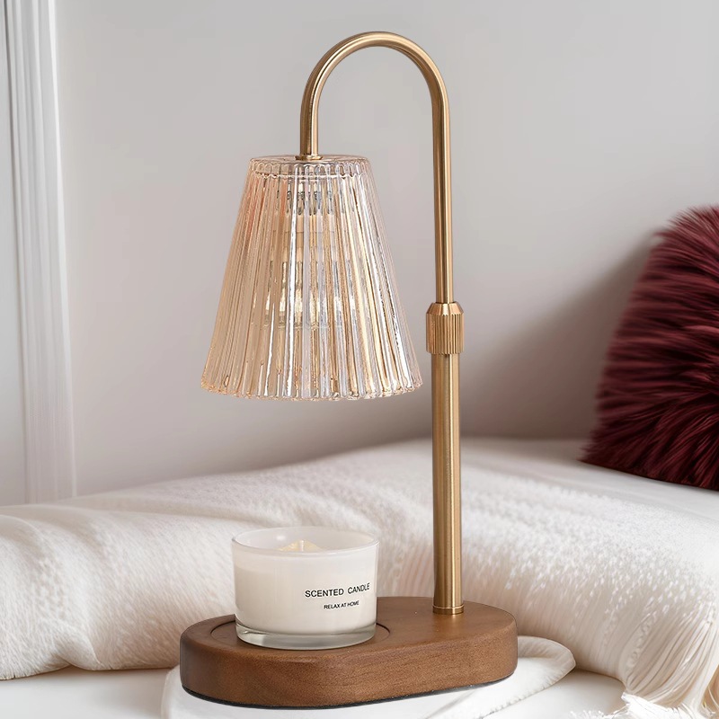 地中海复古香薰融蜡灯卧室氛围香薰灯床头装饰艺术台灯无火精