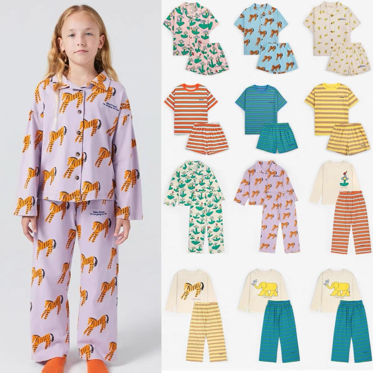 2026春夏Bobo男女童休闲套装宝宝家居服BC儿童印花衬衫短裤两件套,童装/婴儿装/亲子装,套装,淘宝优惠券,粉丝福利购,淘宝优惠卷