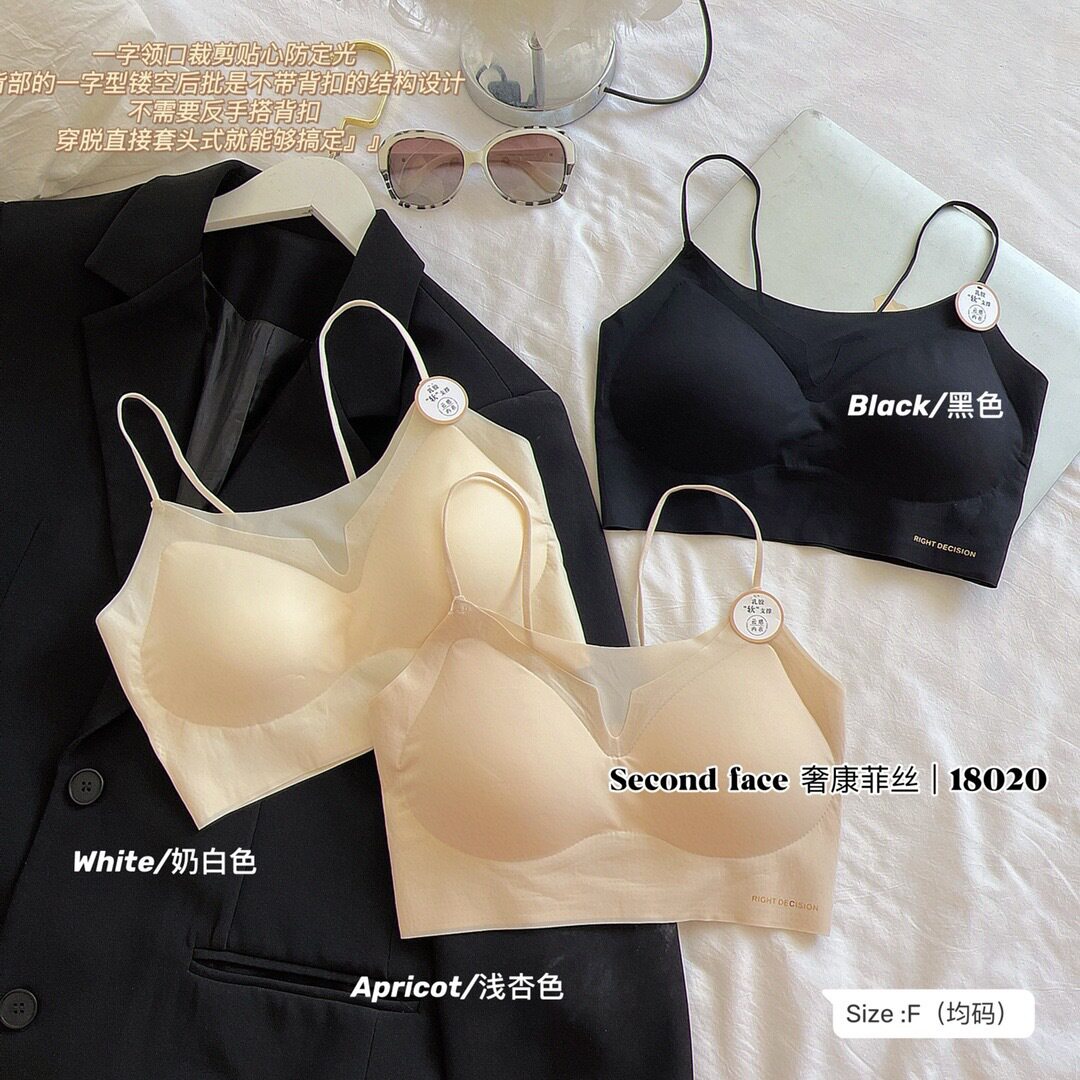 枫之欣18020无痕乳胶固定杯抹胸裹胸双细肩带设计舒适无痕美背图片