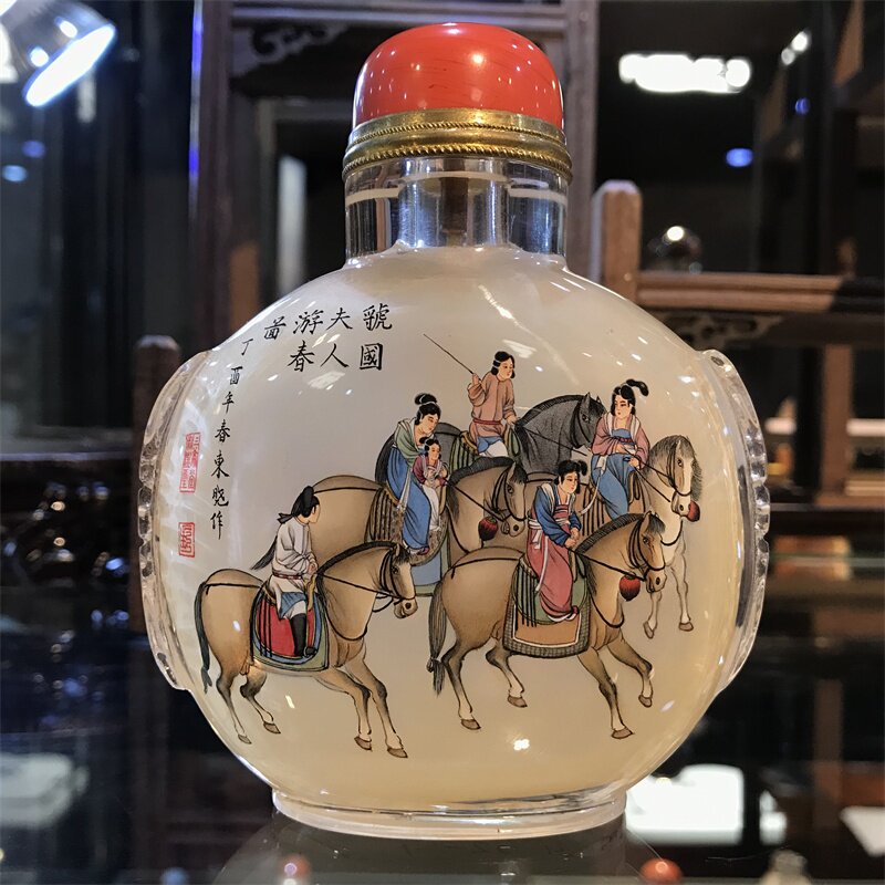 瓶内画 精品鼻烟壶收藏升值名家东晓作品商务外事纯手工摆件礼品
