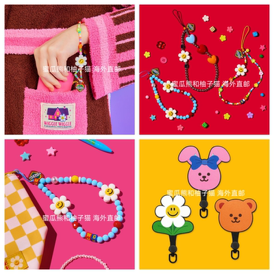 韩国直邮wiggle手机链手腕挂链串珠挂绳女精致高级感电话壳挂件