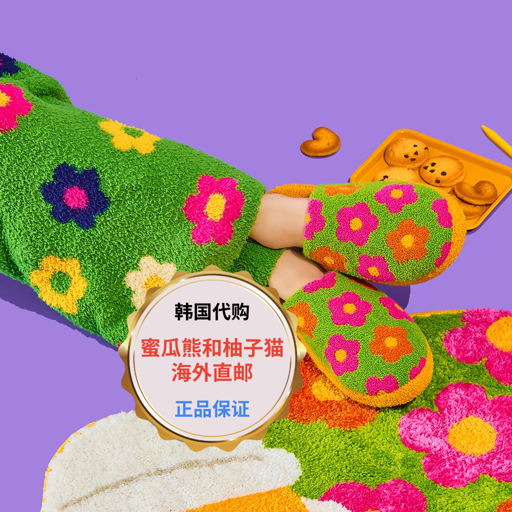 韩国直邮wiggle棉拖女2025新款居家室内秋冬保暖家用毛绒拖鞋情侣