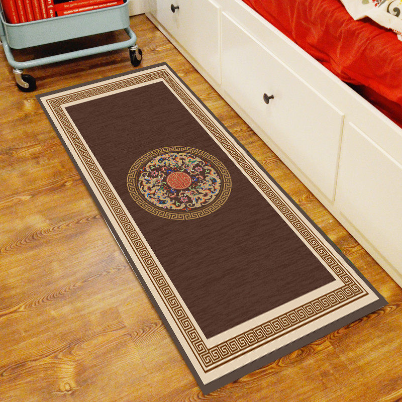 新中式主卧地毯圈绒床前毯客厅轻奢复古茶桌地垫床边毯好打理几何,居家布艺,地毯,淘宝优惠券,粉丝福利购,淘宝优惠卷