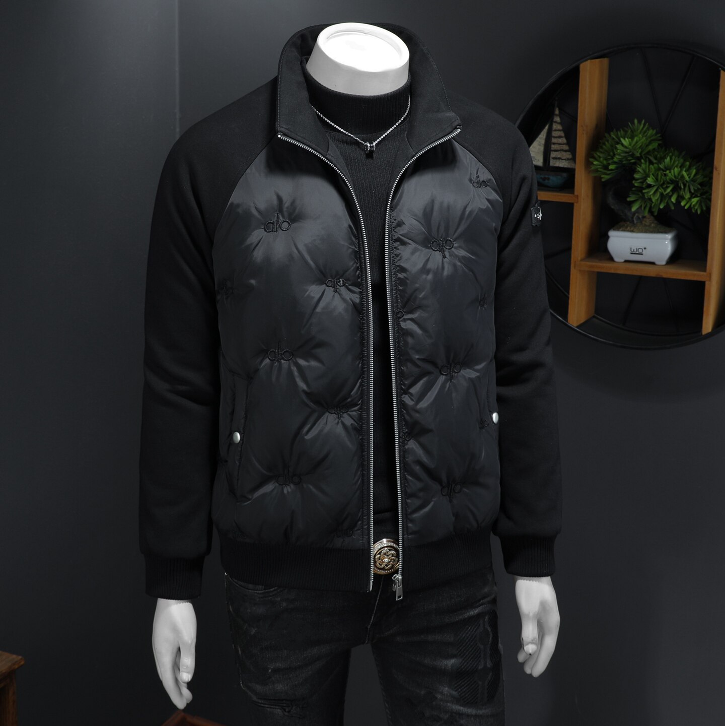 2025秋冬装90%绒立领羽绒服男钱塘6006-5565-P295假模图,男装羽绒服,钱塘6006(原3029)