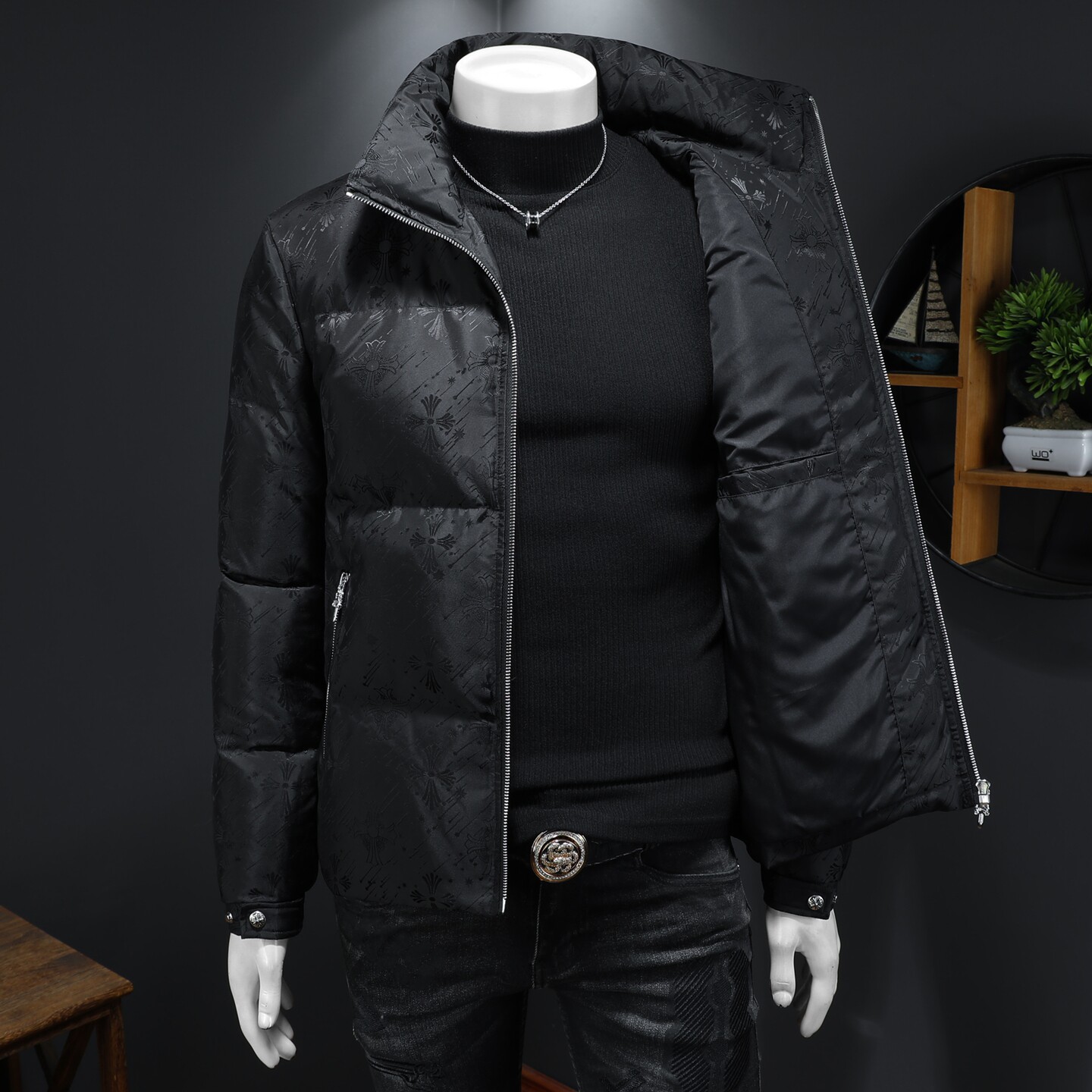 2025秋冬装90%绒立领羽绒服男钱塘6006-5313-P330假模图,男装羽绒服,钱塘6006(原3029)