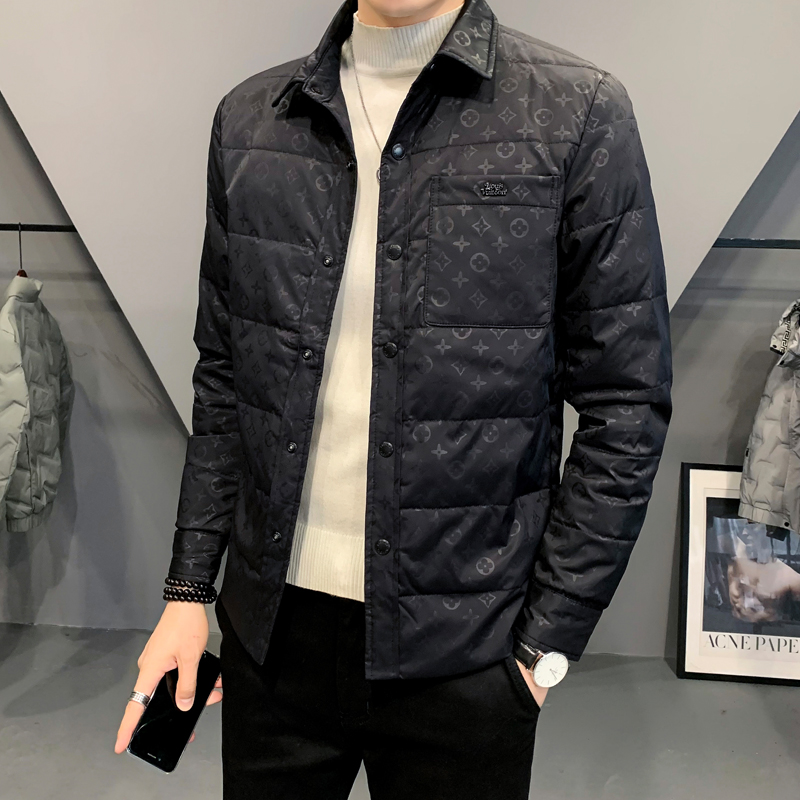 2023秋冬装新款衬衫领轻薄羽绒服男钱塘3029-00109-P265真模，男装羽绒服，钱塘6006(原3029)