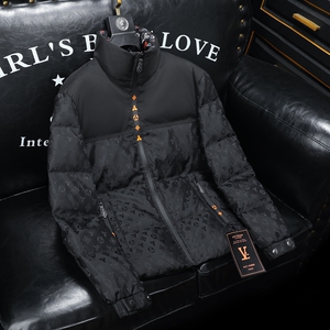 2025秋冬装新款拼接立领羽绒服男 钱塘6006-9988-P310 沙发图图片