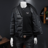 2025秋冬装新款针织领羽绒服男钱塘6006-9107-P285假模，男装羽绒服，钱塘6006(原3029)
