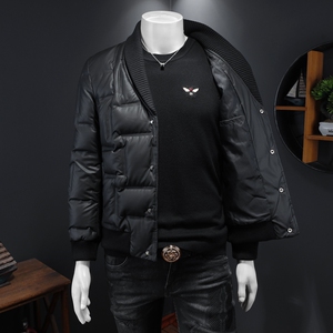 2025秋冬装新款针织领羽绒服男 钱塘6006-9107-P285 假模图片