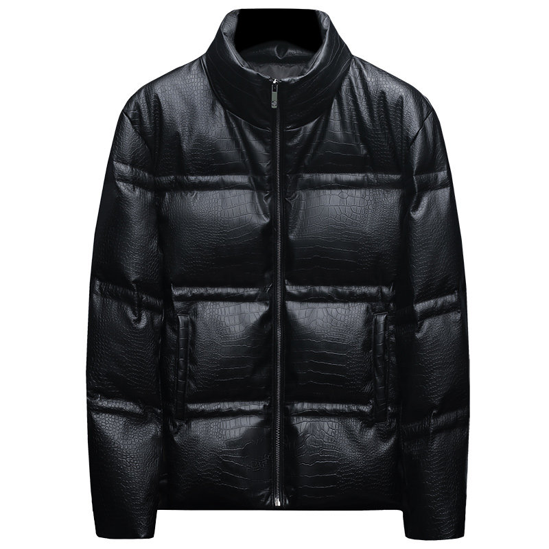 2025秋冬装新款90绒PU皮羽绒服男6006-7717-P320沙发图,男装羽绒服,钱塘6006(原3029)