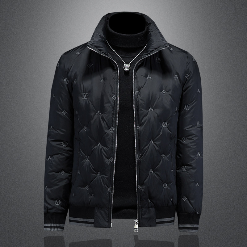 2025秋冬装新款刺绣立领羽绒服男 钱塘6006-7788-P310 楼空图图片