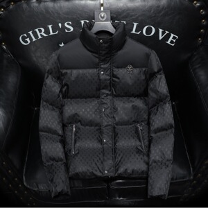 2025秋冬装刺绣90%绒立领羽绒服男 钱塘6006-5115-P330 沙发图图片